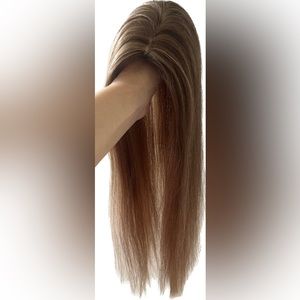 Human hair topper